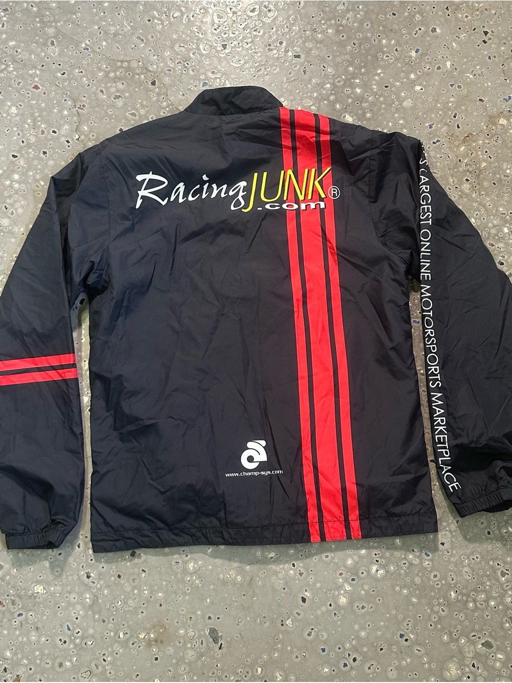 Black Jacket with Red Racing Stripes - Picture 7 of 7